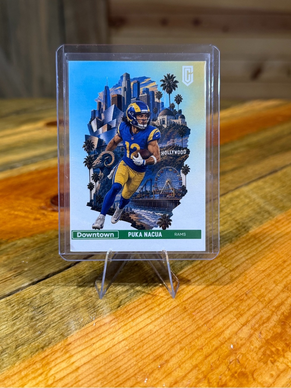 Puka Nacua Los Angeles Rams Custom Football Card
